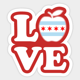 Chicago Teachers Love Red For Ed Fund Our Future Sticker